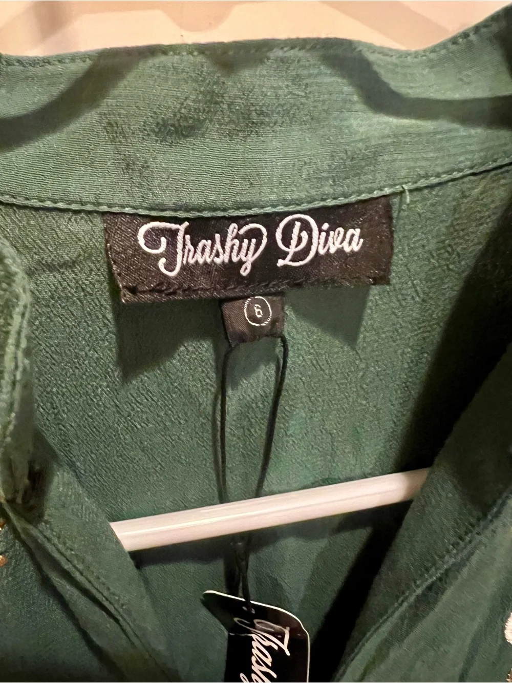 Trashy Diva Green Crane Maxi dress
